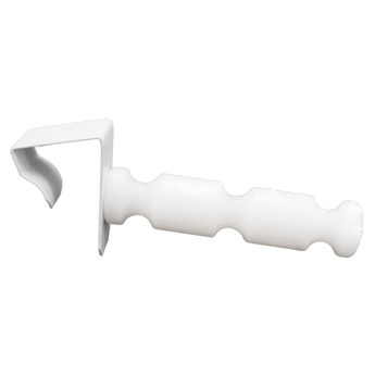 Fensterhaken mit Distanzhalter – Seitenansicht