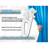 X-Gleiter an einer Gardine