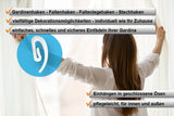 Gardine mit Stechhaken – Rückansicht