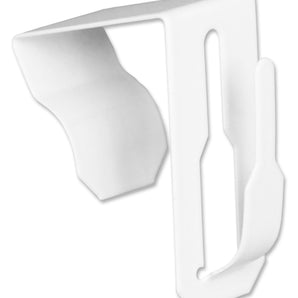 Schmaler Metall-Fensterhaken in Weiß – Produktansicht