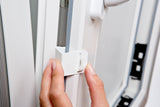 Metall-Vitragehaken – seitliche Montageansicht