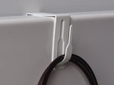 Metall Fensterhaken oben Fenster mit eingehangener Dekoration